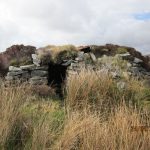 Old shieling used as resting site.